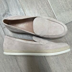 Marc Fisher Women's Beige Suede Loafers
